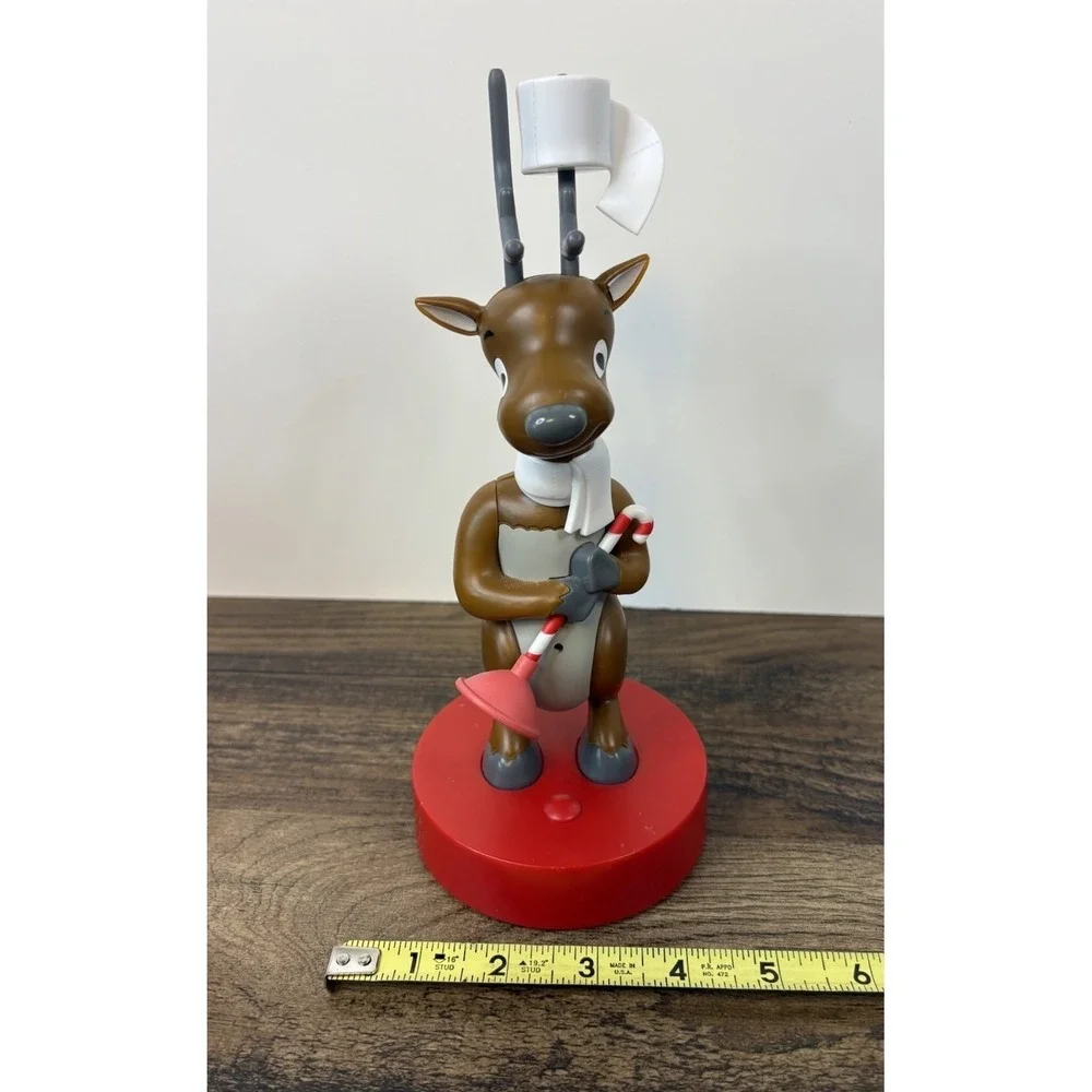 Hallmark Northpole Deer John Talking Reindeer Bathroom Humor Motion Activated